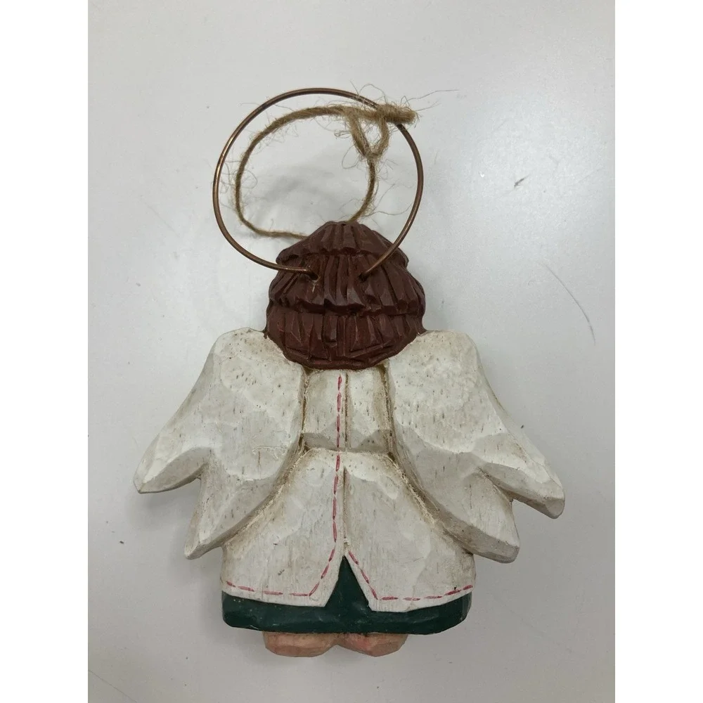 Vtg Midwest of Cannon Falls Angel Resin Christmas Ornament Eddie Walker Set of 4